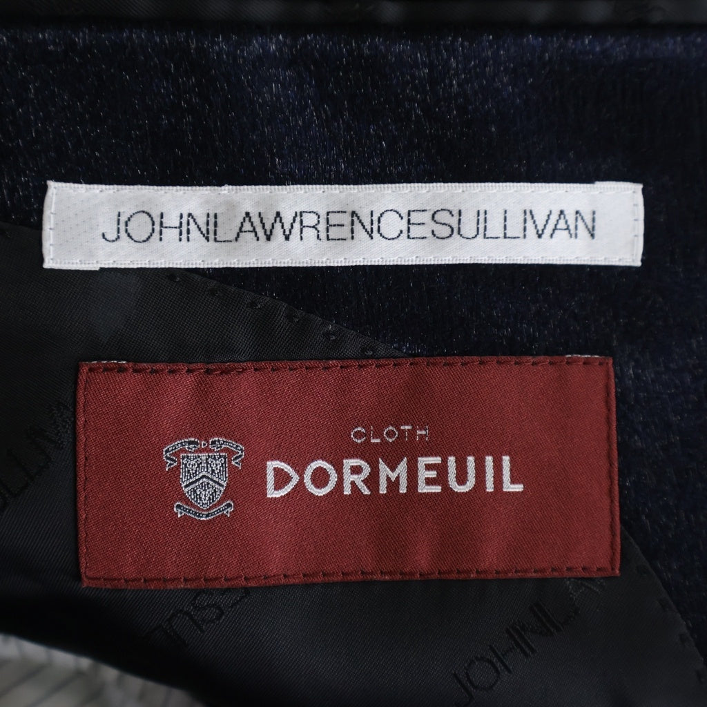 JOHN LAWRENCE SULLIVAN(ジョンローレンスサリバン) DORMEUIL ドーメル ウール ナイロン 2B シングルテーラードジャケット ネイビー