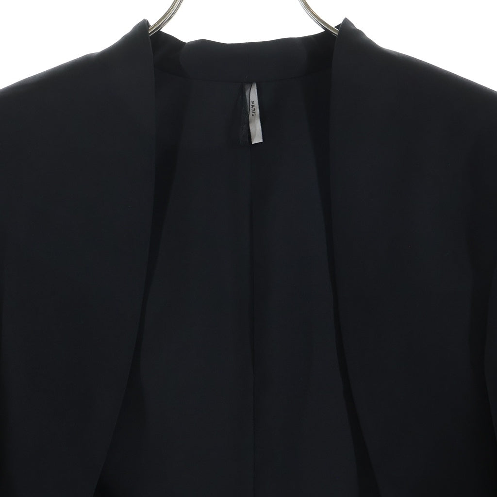 DIOR(ディオール) カシミヤ ウール スワローテールコート カラーレス ジャケット 燕尾 ブラック 133C268F1639
