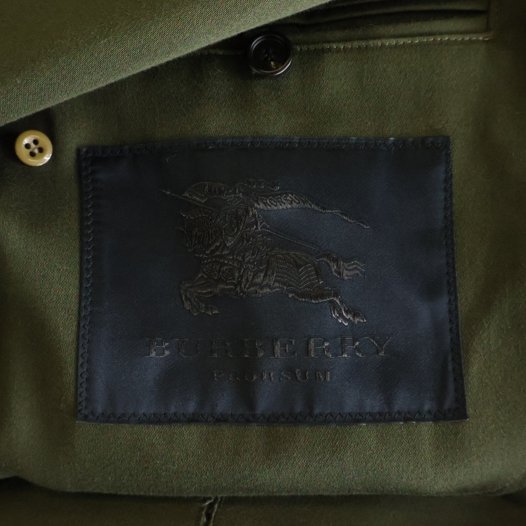 BURBERRY PRORSUM(バーバリー プローサム) ミリタリー トレンチコート カーキ
