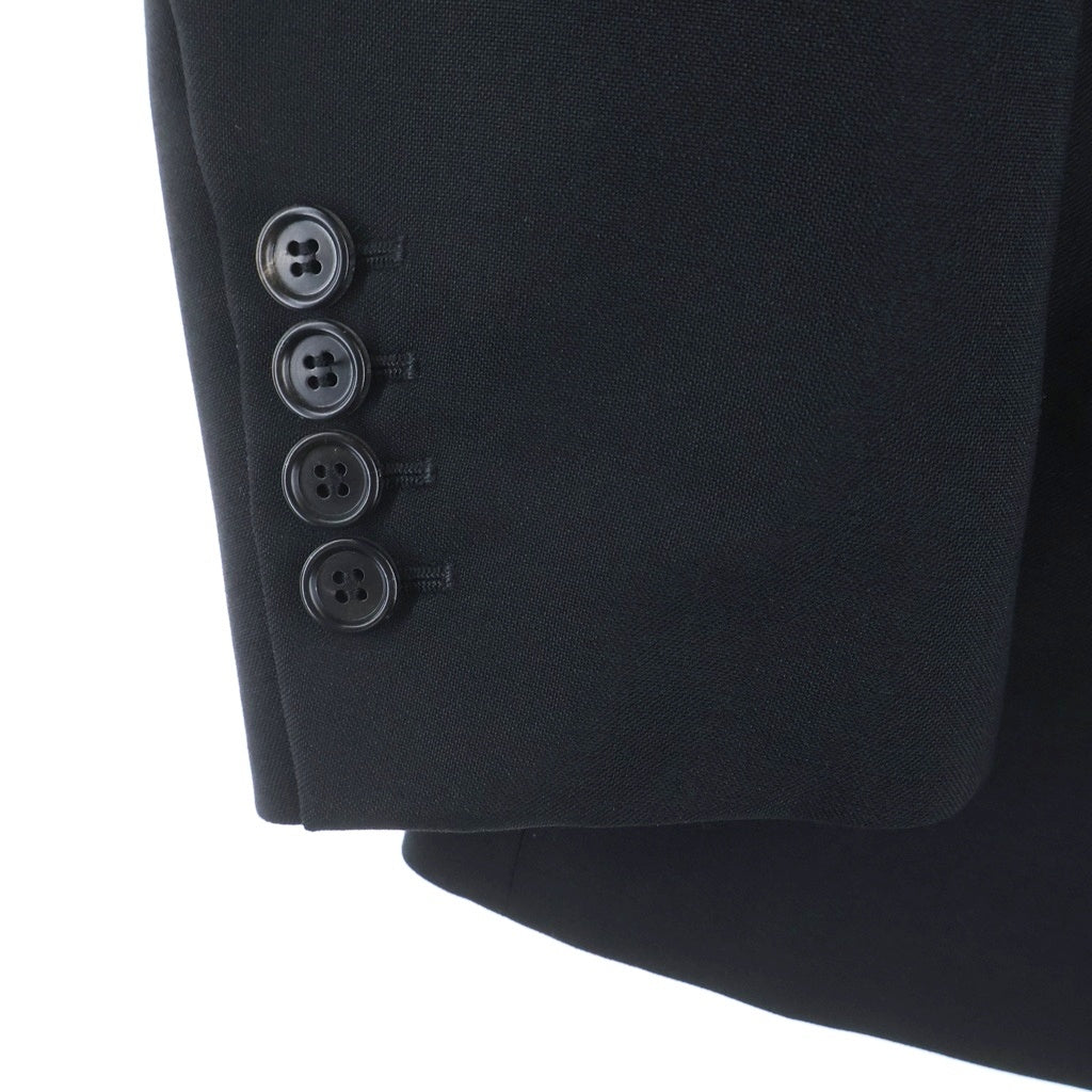 Dior HOMME(ディオールオム) 08SS クリス期 刺繍 ピークドラペル 2B テーラードジャケット ブラック 8E3121800598
