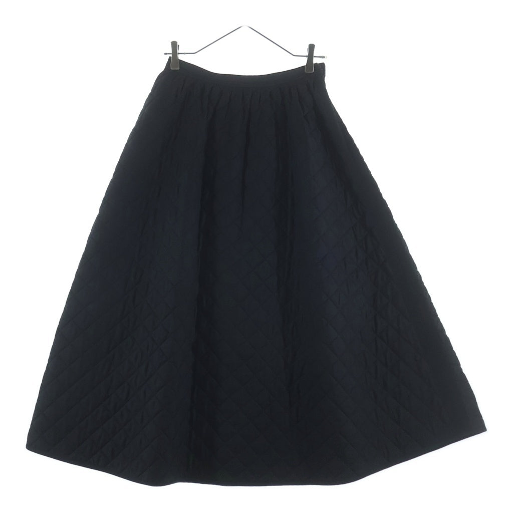 Christian Dior(クリスチャンディオール) シルク キルティング ロングスカート ブラック レディース 957J22A6634