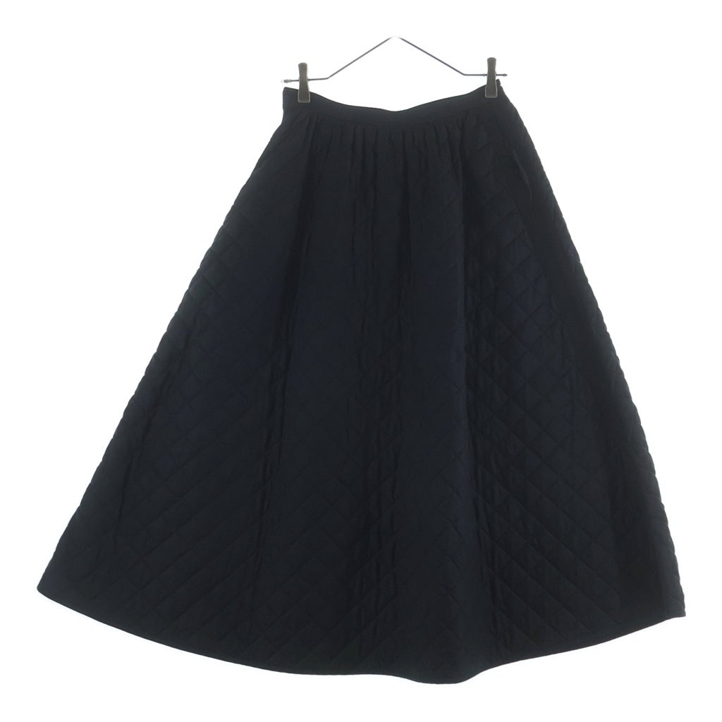 Christian Dior(クリスチャンディオール) シルク キルティング ロングスカート ブラック レディース 957J22A6634