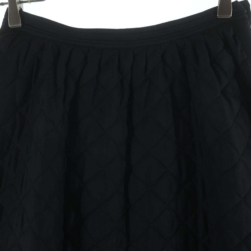 Christian Dior(クリスチャンディオール) シルク キルティング ロングスカート ブラック レディース 957J22A6634