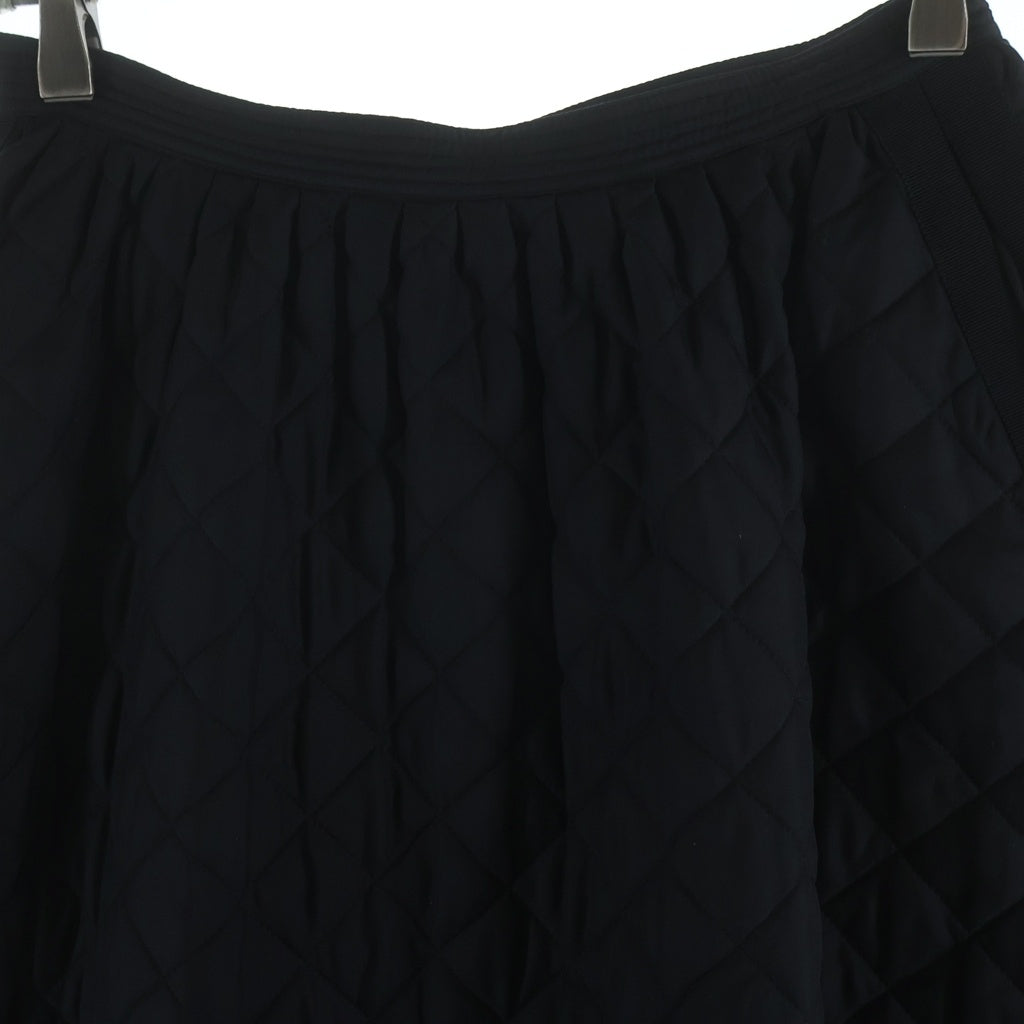 Christian Dior(クリスチャンディオール) シルク キルティング ロングスカート ブラック レディース 957J22A6634