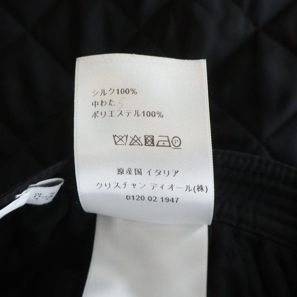 Christian Dior(クリスチャンディオール) シルク キルティング ロングスカート ブラック レディース 957J22A6634