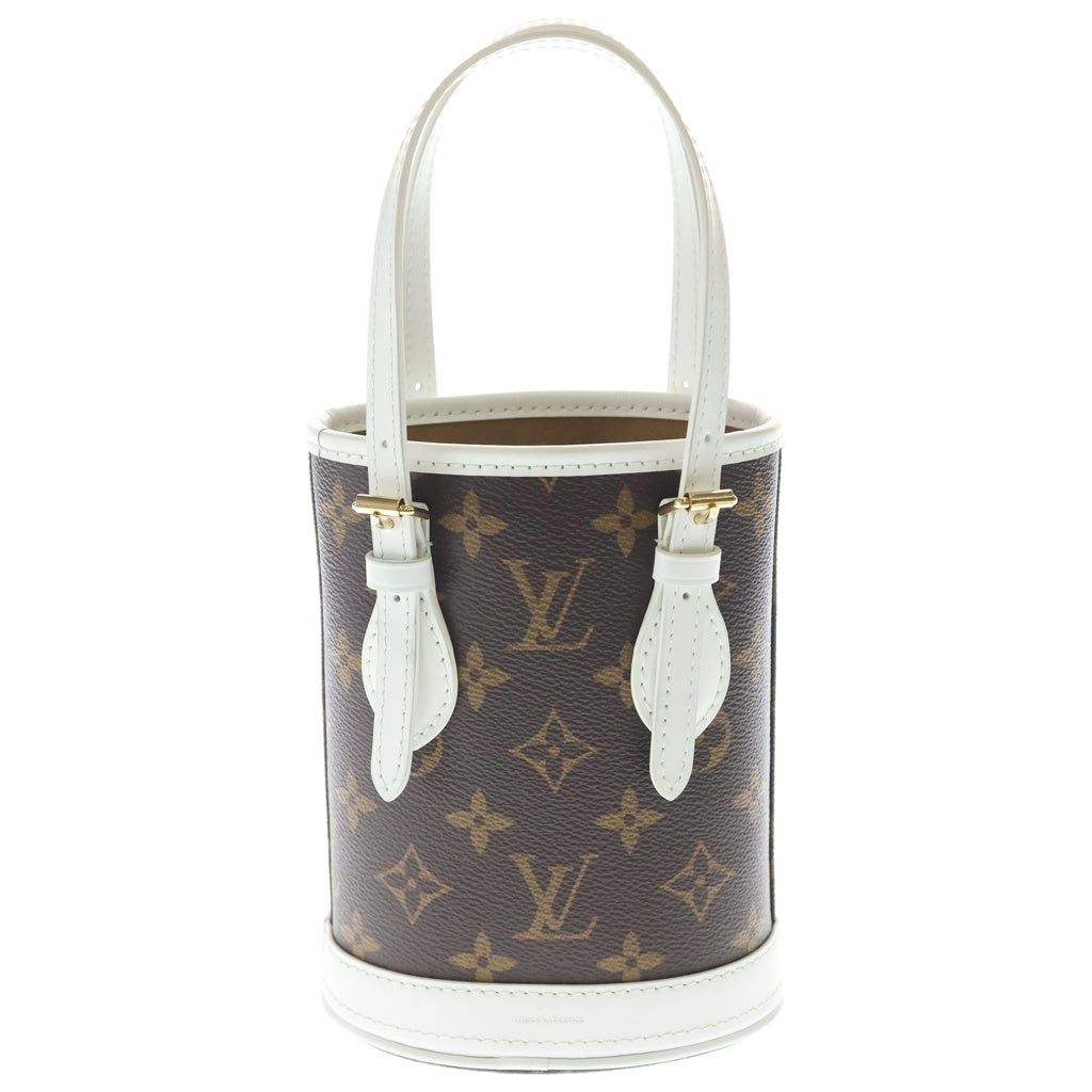 LOUIS VUITTON(ルイヴィトン) LVマッチ ナノ バケット モノグラム 2WAY ショルダーバッグ ハンドバッグ ブラウン/ホワイト M81489 レディース