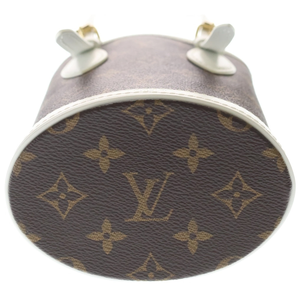 LOUIS VUITTON(ルイヴィトン) LVマッチ ナノ バケット モノグラム 2WAY ショルダーバッグ ハンドバッグ ブラウン/ホワイト M81489 レディース