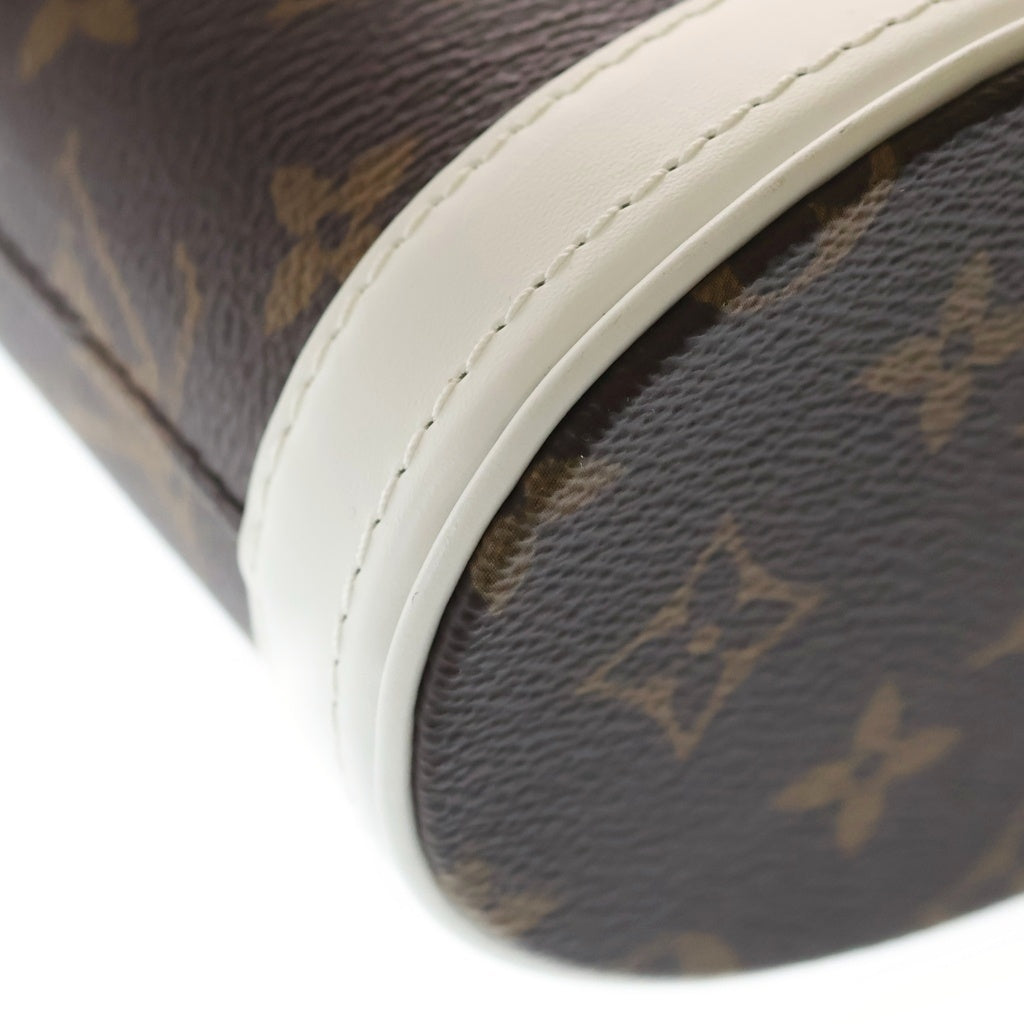 LOUIS VUITTON(ルイヴィトン) LVマッチ ナノ バケット モノグラム 2WAY ショルダーバッグ ハンドバッグ ブラウン/ホワイト M81489 レディース