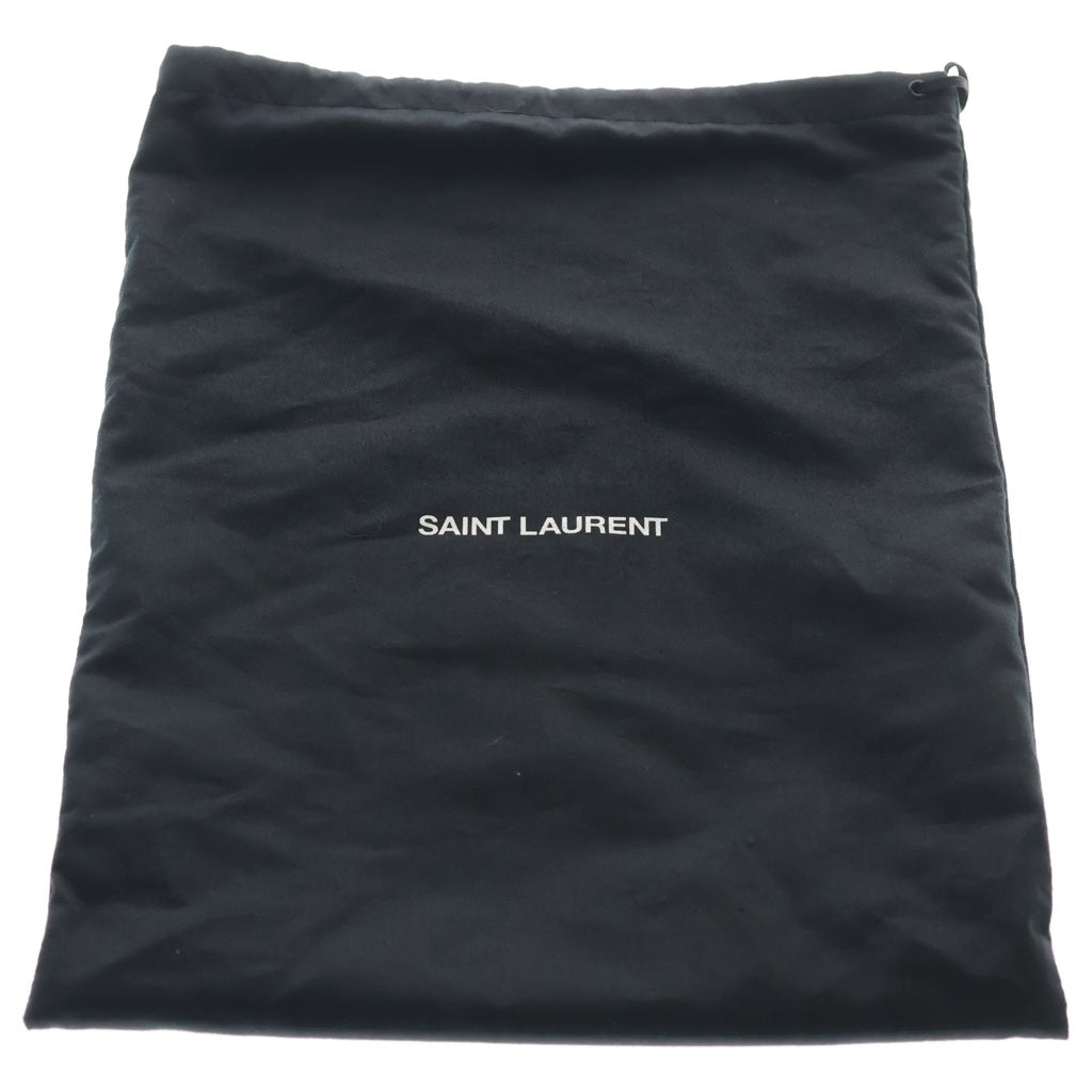 SAINT LAURENT PARIS(サンローランパリ) テディ スモール レザー チェーンショルダーバッグ バケットバッグ 巾着バッグ グレー 583328 レディース