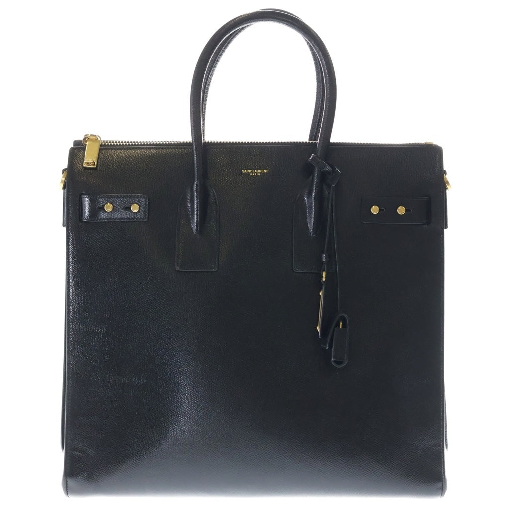 SAINT LAURENT PARIS(サンローランパリ) ノース サウス サック ド ジュール トート ハンドバッグ ブラック 647168 レディース