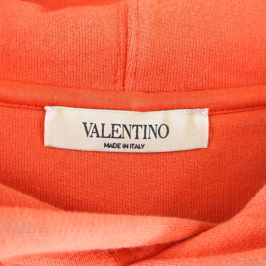 VALENTINO(ヴァレンティノ) DARK BLOOMING PRINT HOODIE フローラル総柄 ロゴプリント スウェットプルオーバーパーカー レッド WV3MF19I7L6