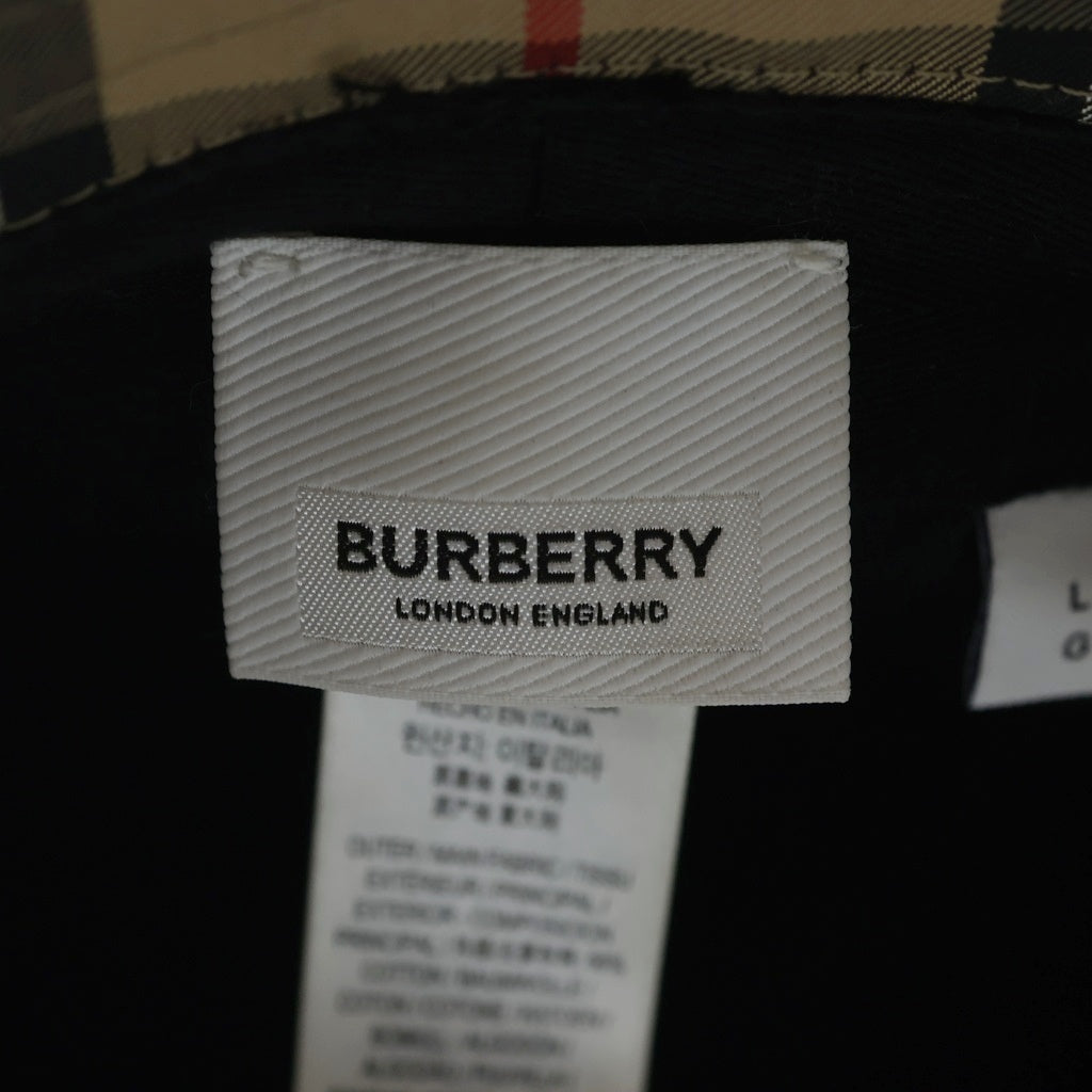 BURBERRY(バーバリー) PANEL BUCKET HAT チェック柄 パネル バケットハット ブラウン 8026927