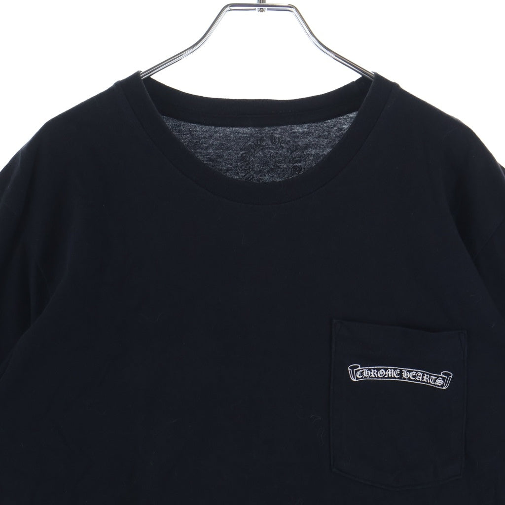 CHROME HEARTS(クロムハーツ) CH T-SHRT バック アーチ ロゴ プリント 半袖 Tシャツ カットソー ブラック