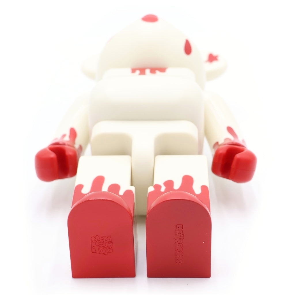 MEDICOM TOY(メディコムトイ) BE@RBRICK HIROTO 400% ベアブリック ワンフェス限定 甲本ヒロト 血みどろ フィギュア 人形 ホワイト/レッド