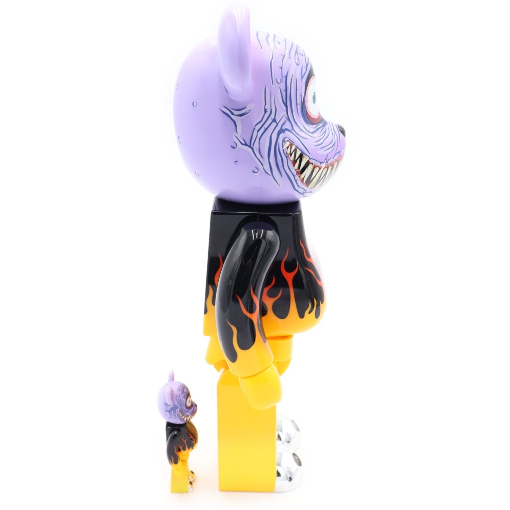 MEDICOM TOY(メディコムトイ) BE@RBRICK WWT MARK PARKER 400% & 100% ベアブリック マークパーカー フィギュア 人形 パープル