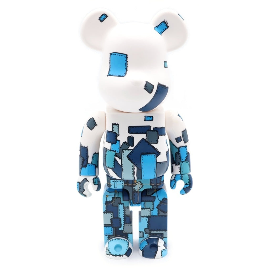 MEDICOM TOY(メディコムトイ) BE@RBRICK Levi's Store JEANS DESIGN CONTEST Men's 400% ベアブリック ストア ジーンズデザインコンテスト メンズ フィギュア 人形 ホワイト/インディゴ