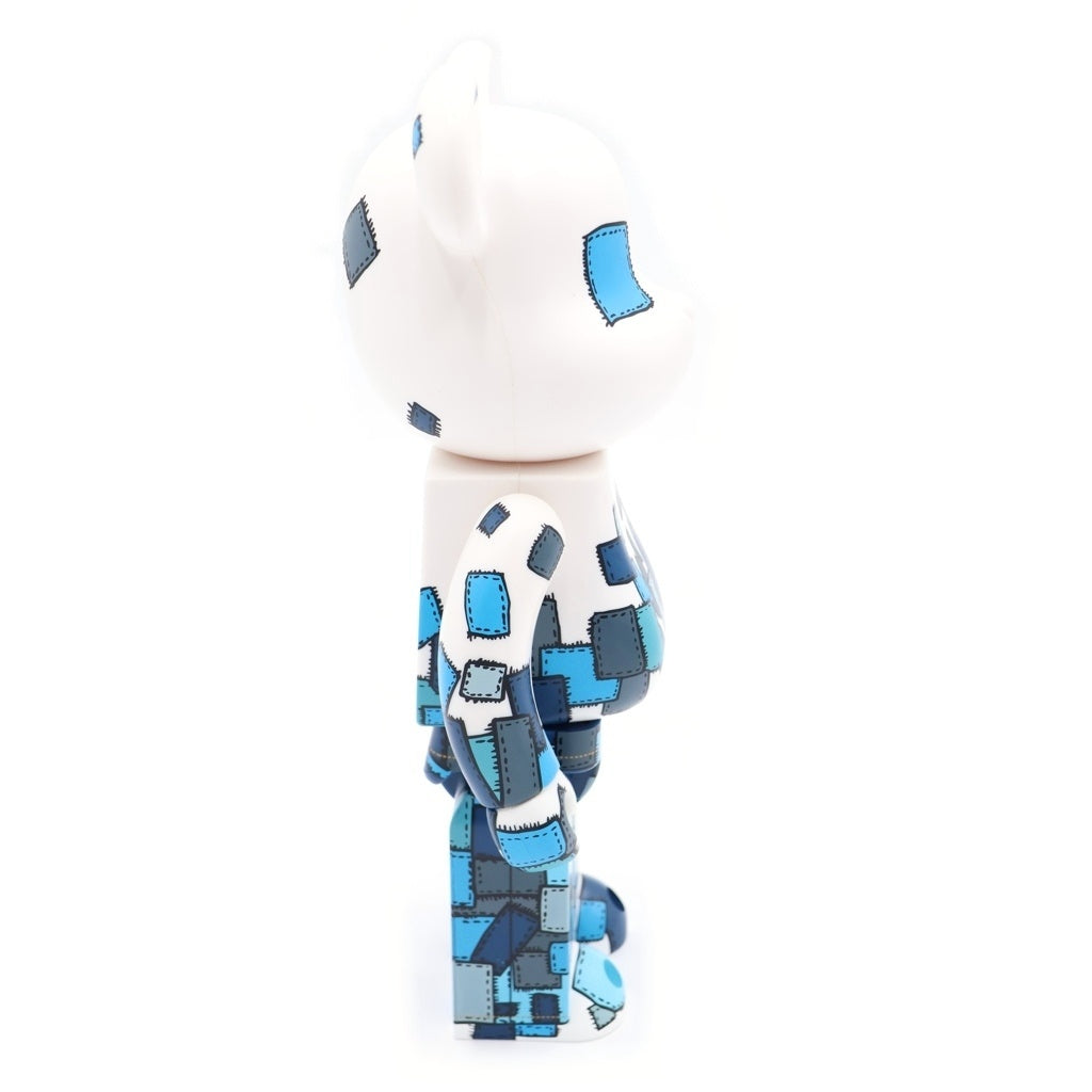 MEDICOM TOY(メディコムトイ) BE@RBRICK Levi's Store JEANS DESIGN CONTEST Men's 400% ベアブリック ストア ジーンズデザインコンテスト メンズ フィギュア 人形 ホワイト/インディゴ