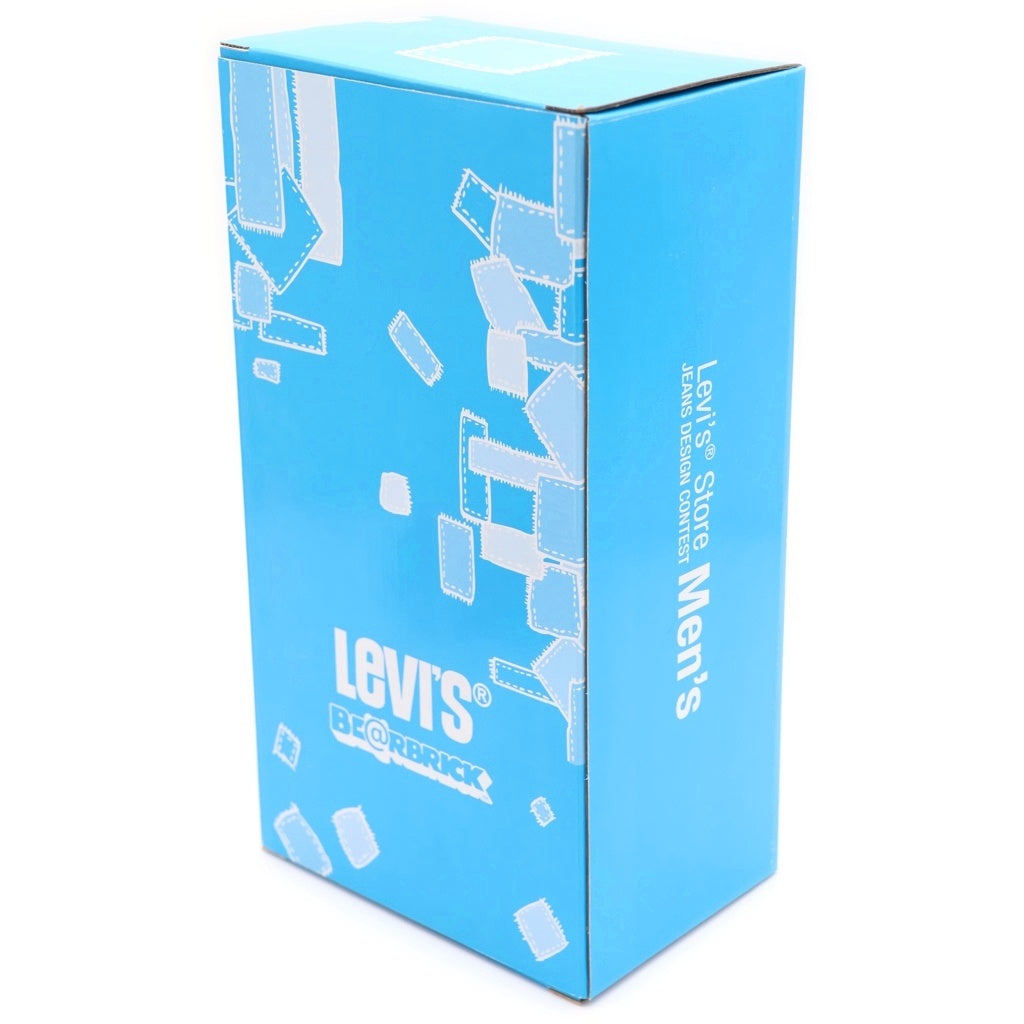 MEDICOM TOY(メディコムトイ) BE@RBRICK Levi's Store JEANS DESIGN CONTEST Men's 400% ベアブリック ストア ジーンズデザインコンテスト メンズ フィギュア 人形 ホワイト/インディゴ