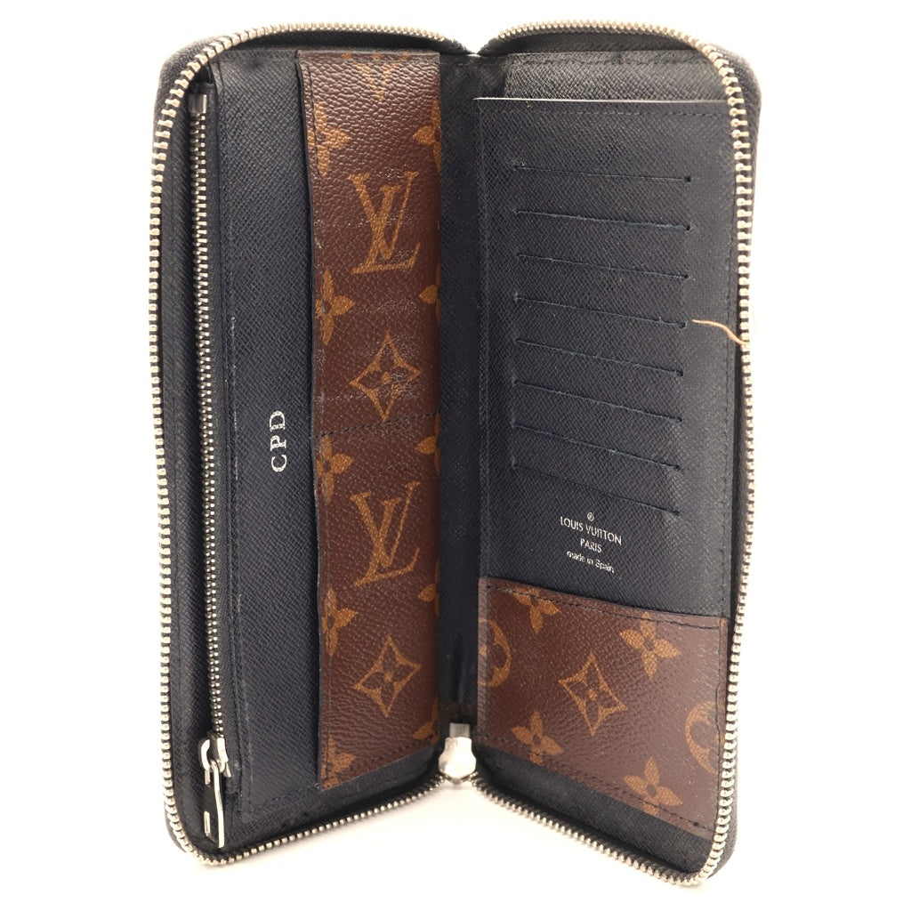 LOUIS VUITTON(ルイヴィトン) ジッピーウォレット ヴェルティカル モノグラム マカサー ラウンドジップ 長財布 ウォレット ブラウン M60109