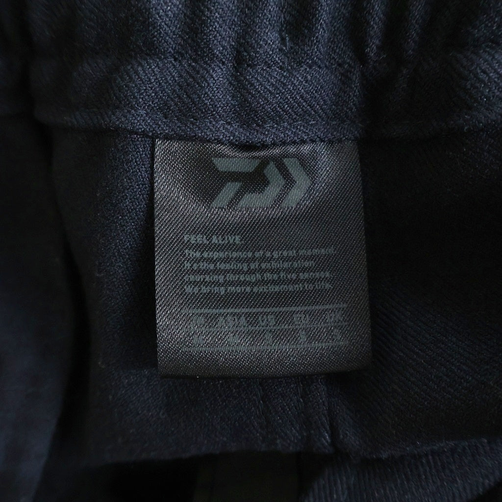 DAIWA PIER39(ダイワ ピアサーティナイン) 21AW TECH FLANNEL EASY TROUSERS ドローコード付き トラウザー イージーパンツ ブラック BP-36021W