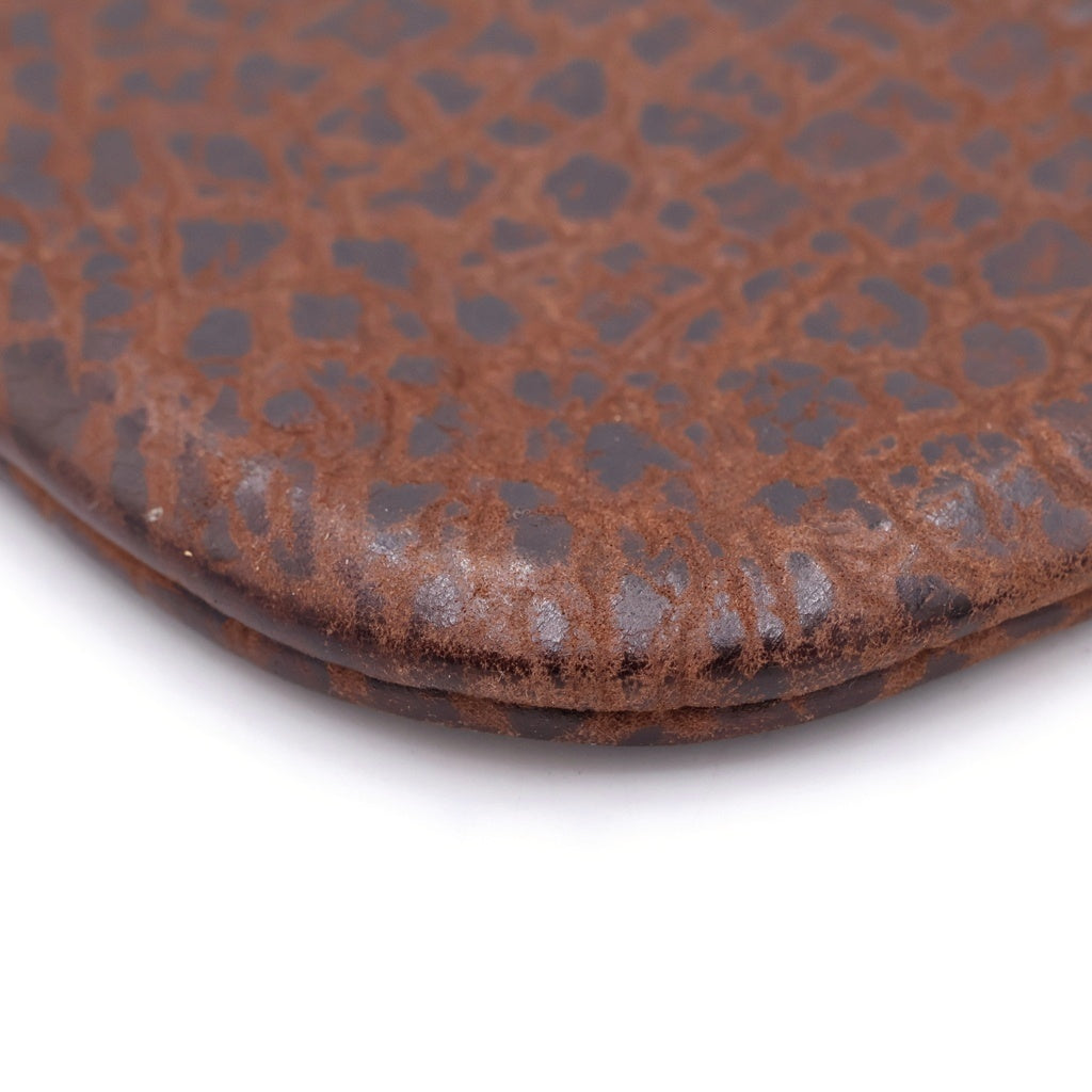 VISVIM(ヴィスヴィム) DUST BOWL WALLET アリゲーターレザーデザイン ジップ コインケース ミニウォレット ブラウン