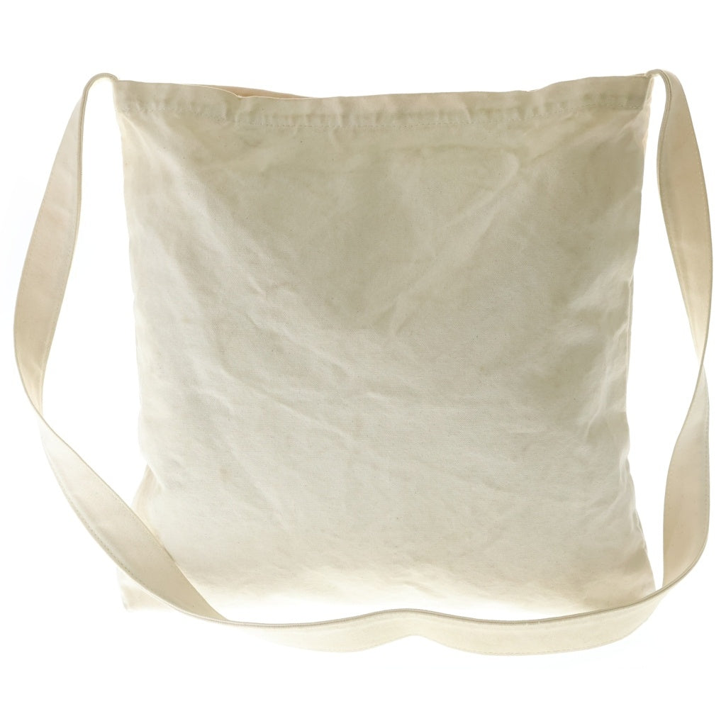 VISVIM(ヴィスヴィム) CANVAS REKORD BAG アルファベットデザイン キャンバス ショルダー バッグ ホワイト レディース