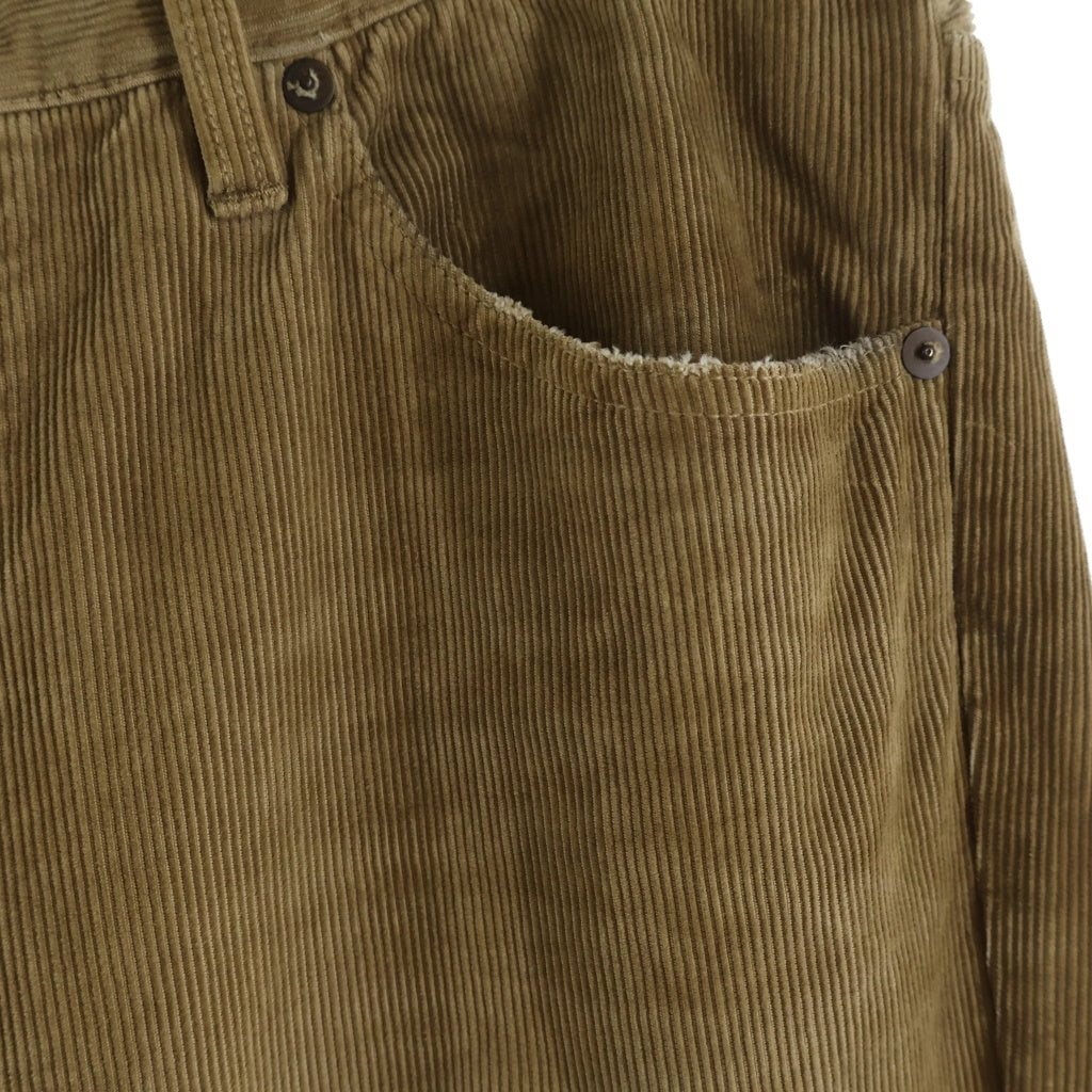 VISVIM(ヴィスヴィム) 20AW FLUXUS 03 CORD 4ポケット ストレートシルエット コーデュロイ パンツ ベージュ 0120205008008