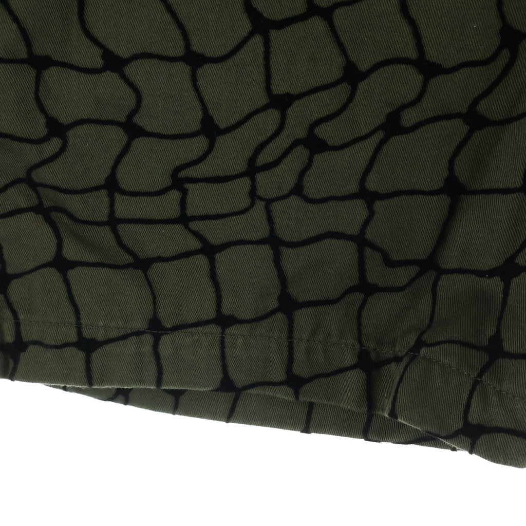 NEIGHBORHOOD(ネイバーフッド) 19SS SRL HANGER/C-ST 総柄デザイン ジップアップ ハーフパンツ ジョーツ カーキ 191UCNH-PTM01