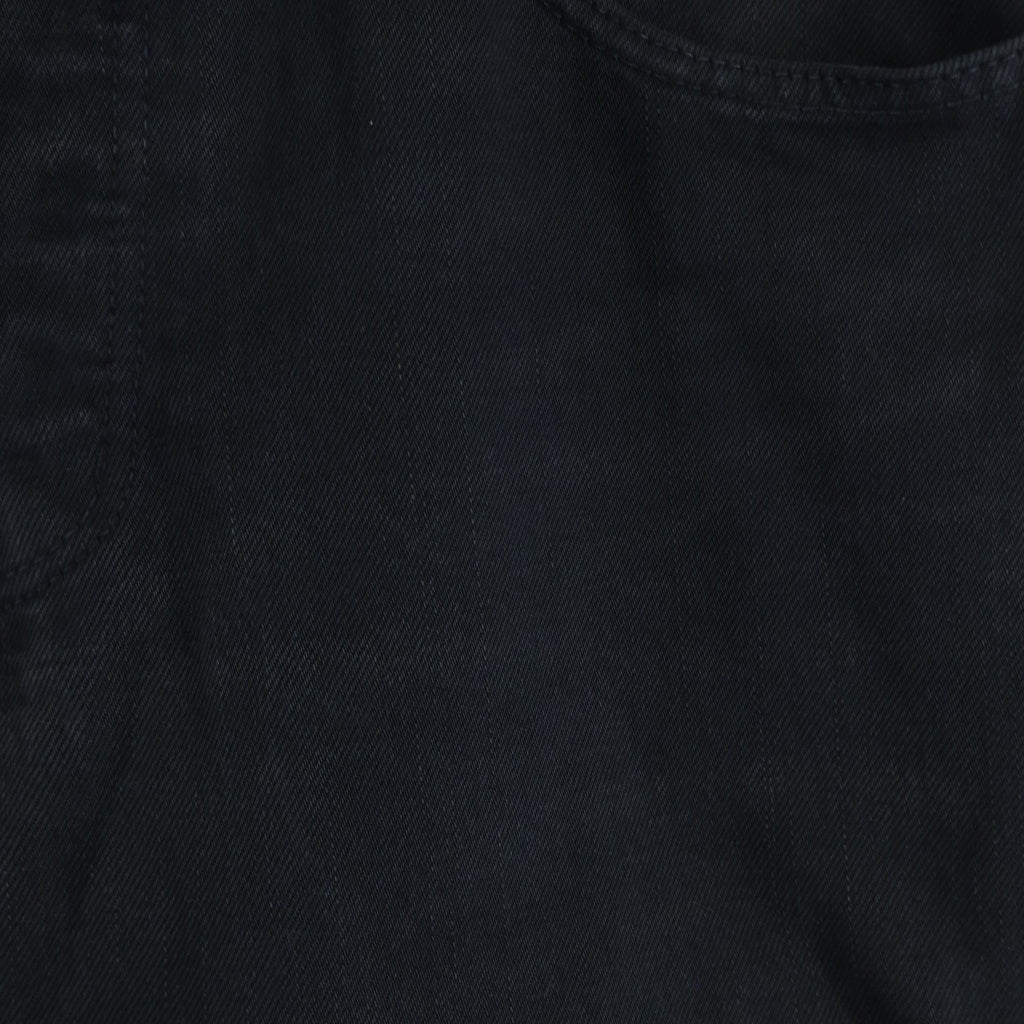 VISVIM(ヴィスヴィム) 22SS JOURNEYMAN PANTS TACKED ボタンフライ ストレート デニム パンツ ブラック 0121405005001