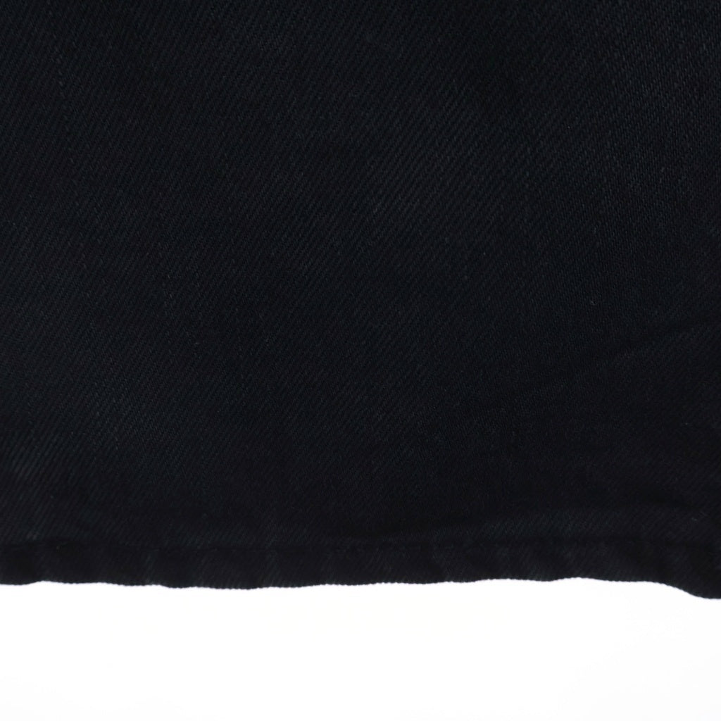 VISVIM(ヴィスヴィム) 22SS JOURNEYMAN PANTS TACKED ボタンフライ ストレート デニム パンツ ブラック 0121405005001