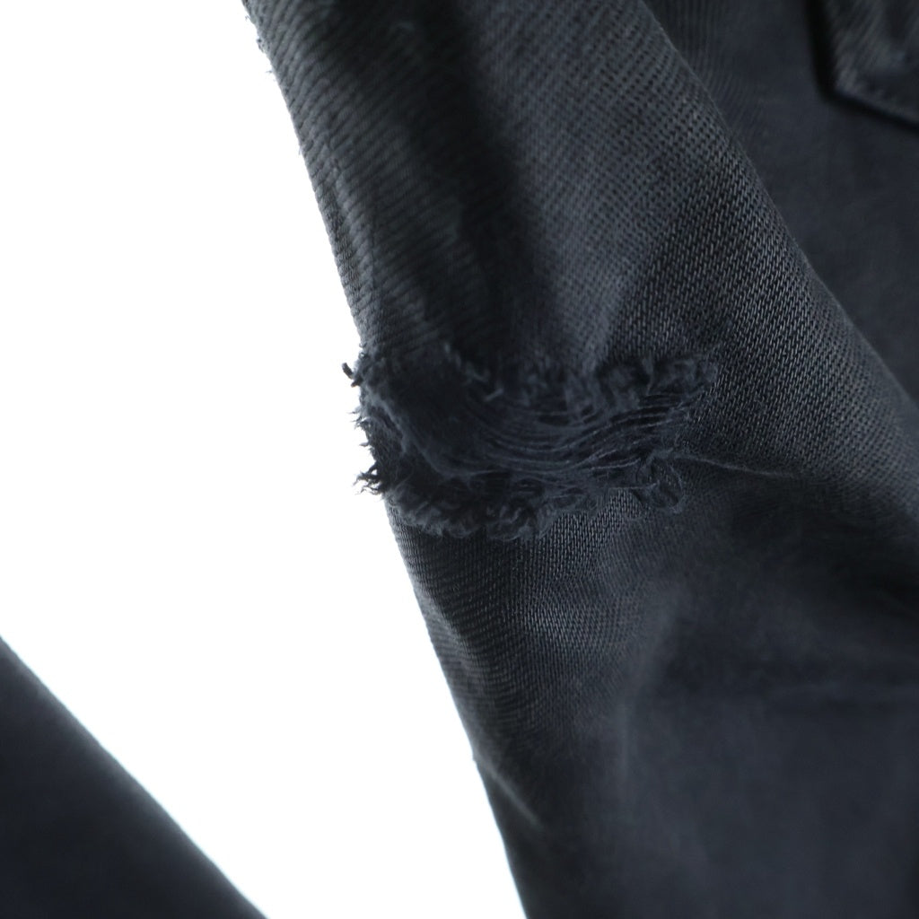 VISVIM(ヴィスヴィム) 22SS JOURNEYMAN PANTS TACKED ボタンフライ ストレート デニム パンツ ブラック 0121405005001