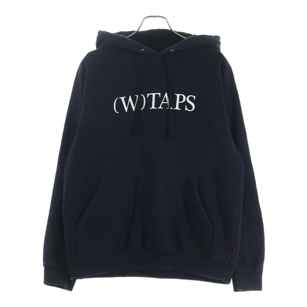 WTAPS(ダブルタップス) フロントロゴデザイン プルオーバー フーデッド スウェット パーカー ブラック