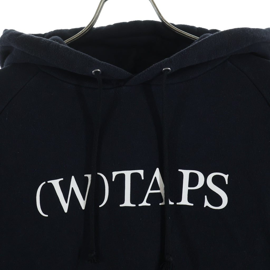 WTAPS(ダブルタップス) フロントロゴデザイン プルオーバー フーデッド スウェット パーカー ブラック