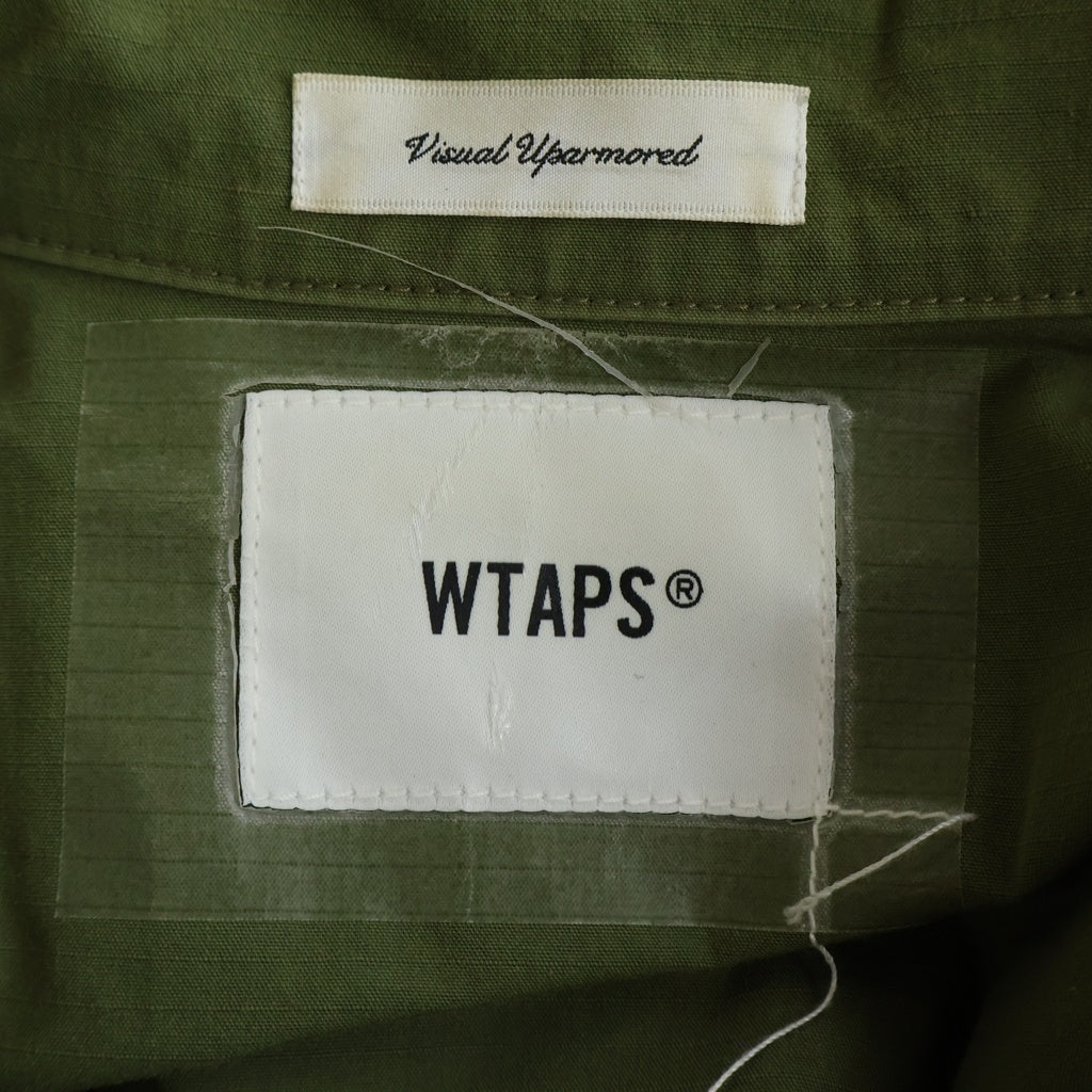 WTAPS(ダブルタップス) JUNGLE LS SHIRT NYCO RIPSTOP マルチポケット ミリタリー ジャングル 長袖シャツ カーキ WVDT-SHM03