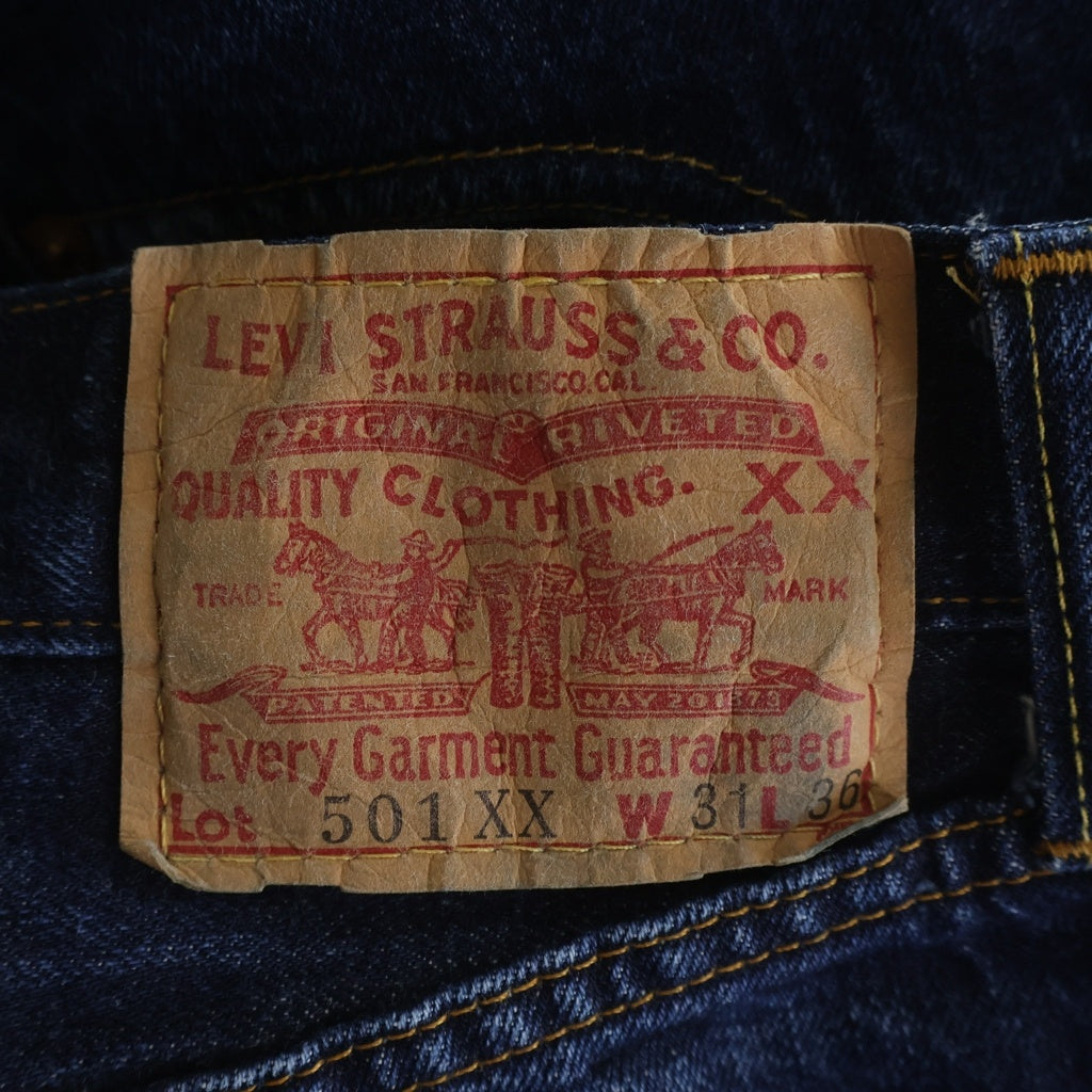 Levi's(リーバイス) .00s 復刻 501XX ボタンフライデニムパンツ BIG E ボタン裏刻印555 バレンシア工場 インディゴ 47501-0117