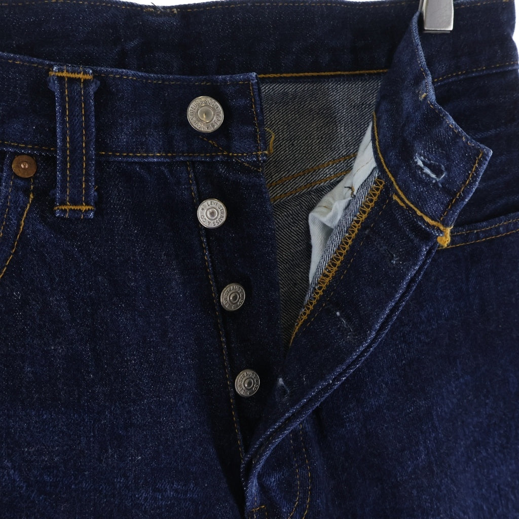Levi's(リーバイス) 90s VINTAGE 復刻 501XX ボタンフライデニムパンツ BIG E ボタン裏刻印555 バレンシア工場 インディゴ 501-0003