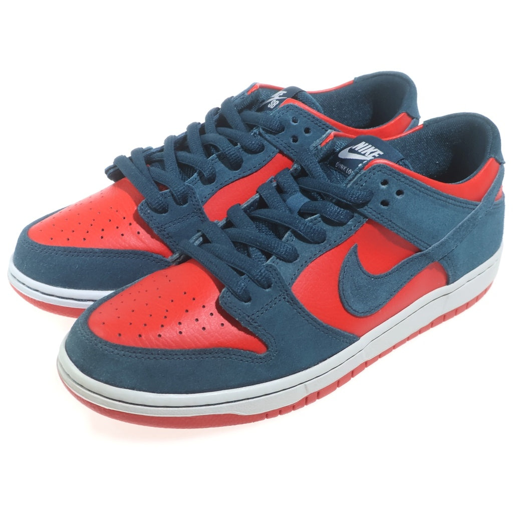 NIKE SB(ナイキエスビー) ZOOM DUNK LOW PRO 854866-336 ズームダンク ナイトシェイド ローカットスニーカー レッド/ネイビー US9/27cm