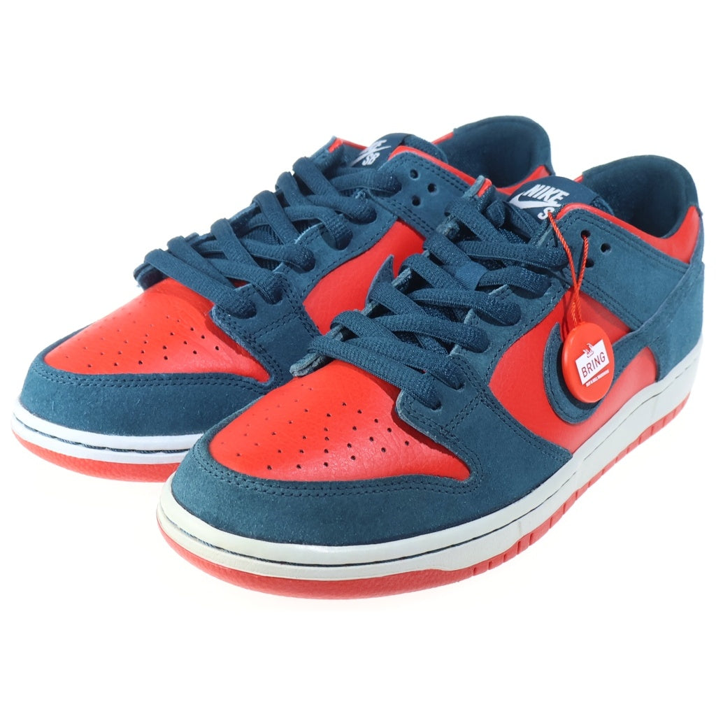 NIKE SB(ナイキエスビー) ZOOM DUNK LOW PRO 854866-336 ズームダンク ナイトシェイド ローカットスニーカー レッド/ネイビー US9/27cm