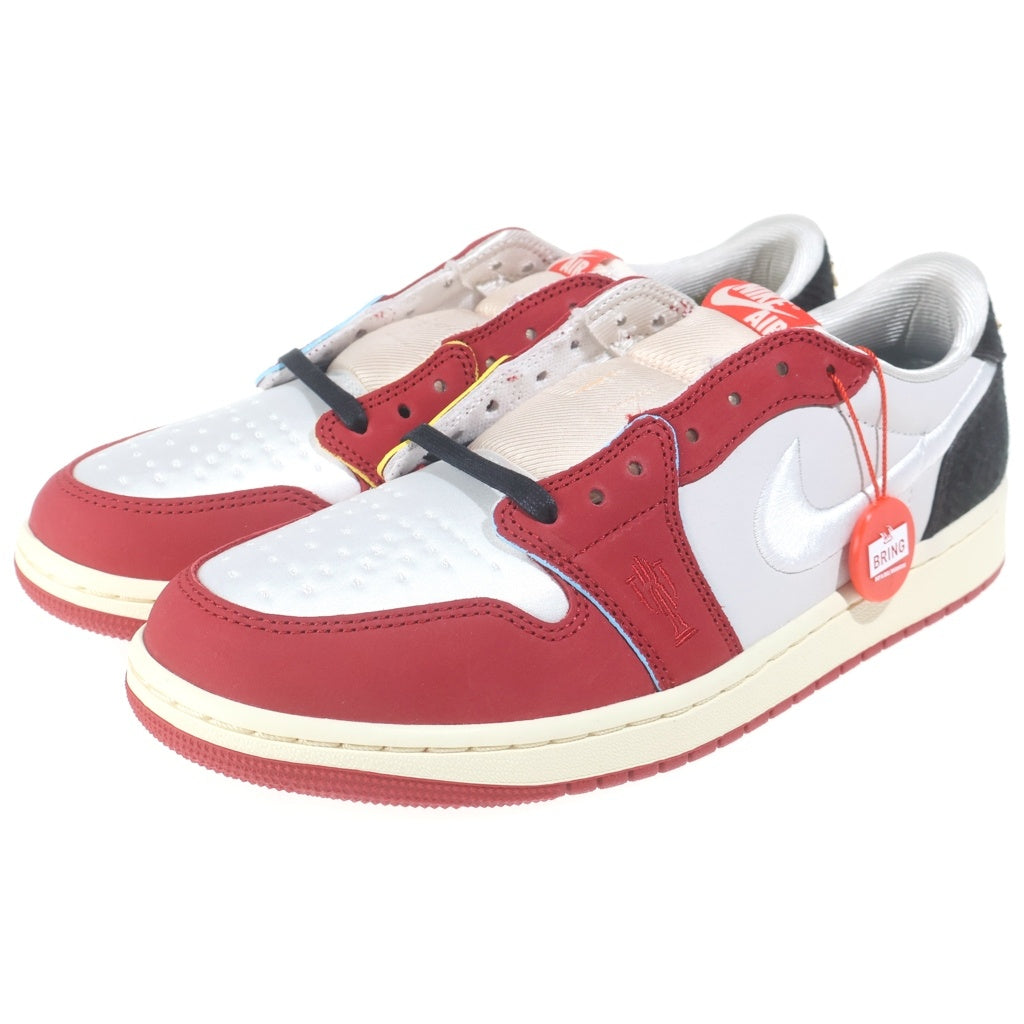 NIKE(ナイキ) ×Trophy Room AIR JORDAN1 RETRO LOW OG SP HV6157-100 トロフィールーム エアジョーダン1 ローカットスニーカー ホワイト/レッド/ブラック US9/27cm