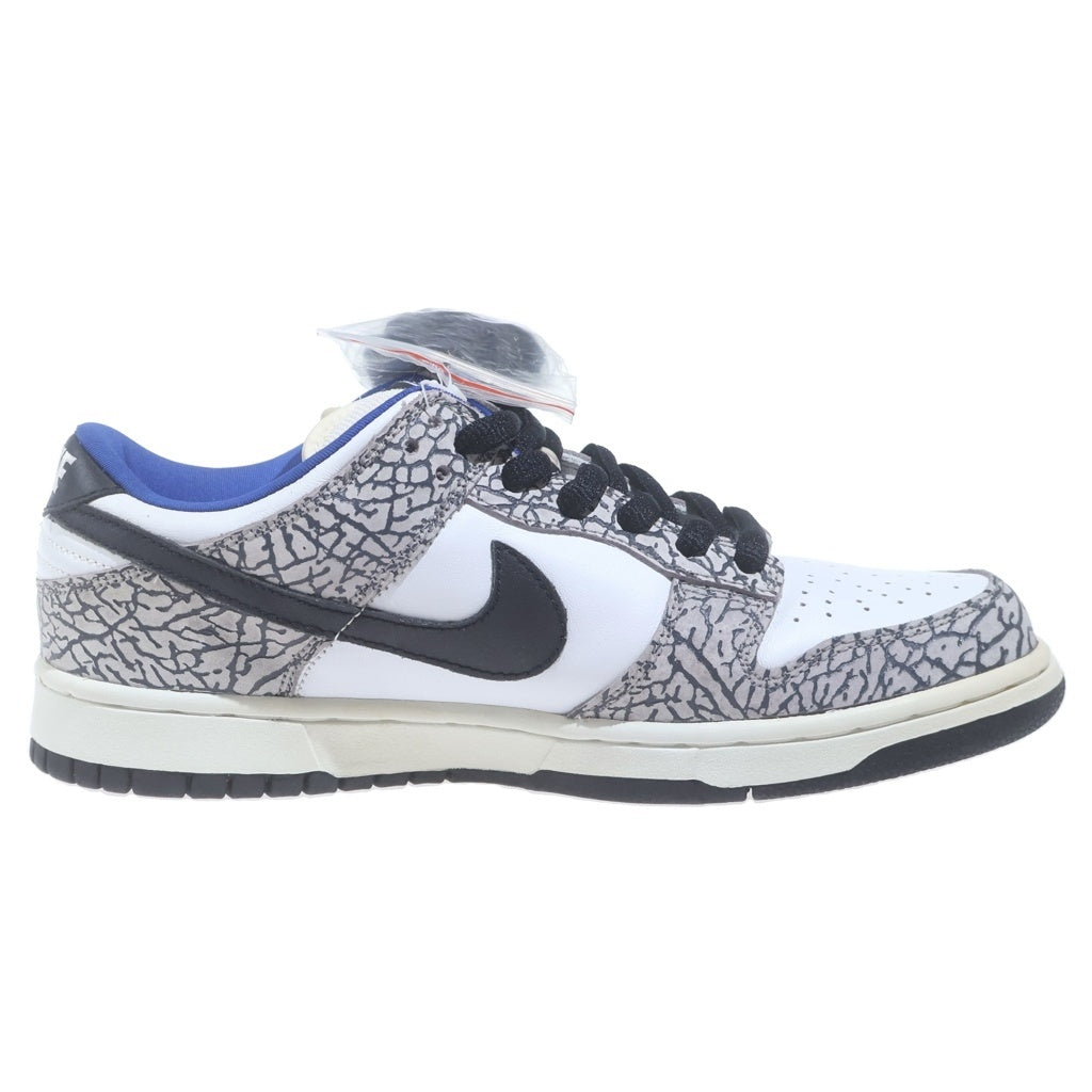 NIKE SB(ナイキエスビー) 【観賞用2002年製】 ×Supreme DUNK LOW PRO WHITE CEMENT SAFARI シュプリーム ダンク ホワイトセメント ローカットスニーカー US9.5/27.5cm 304292-001