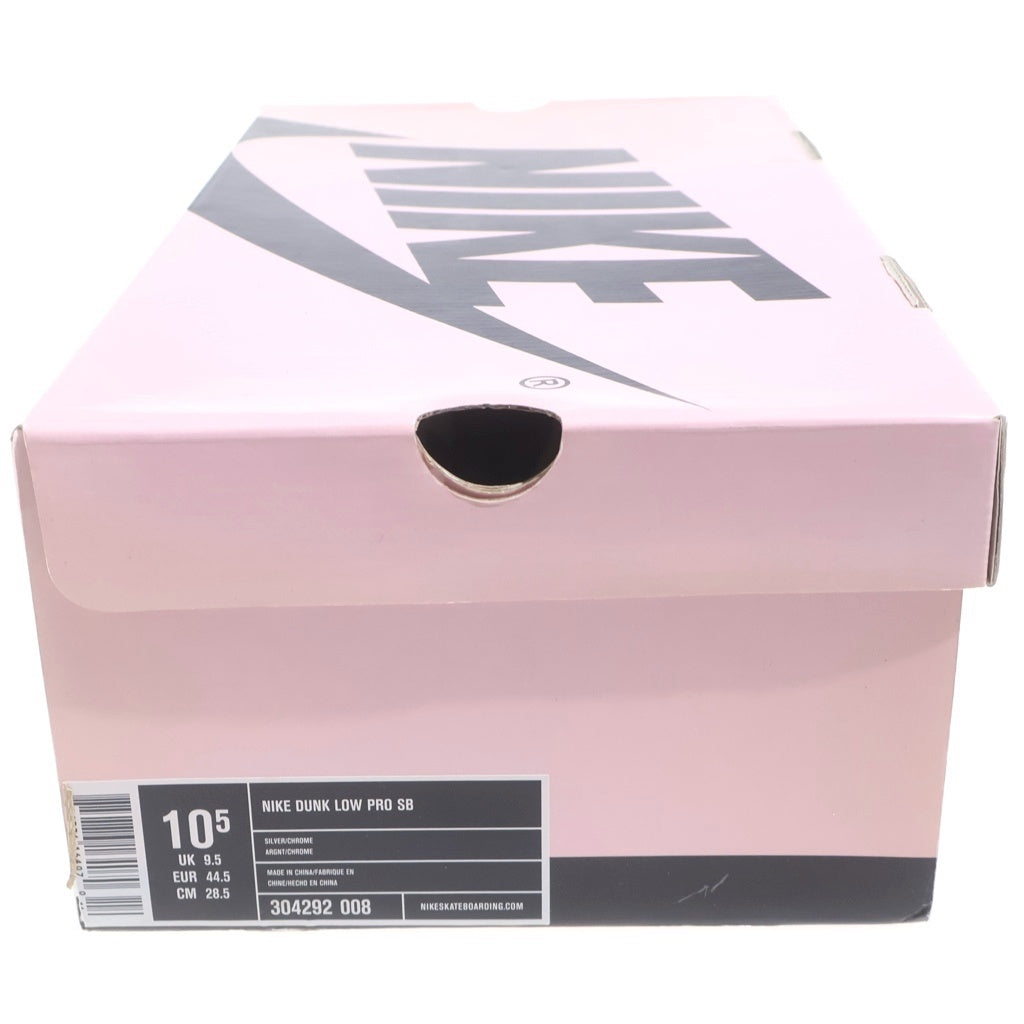 NIKE SB(ナイキエスビー) 【観賞用2005年製】 DUNK LOW MEDICOM 3 304292-008 ダンク メディコム ローカットスニーカー シルバー US10.5/28.5cm