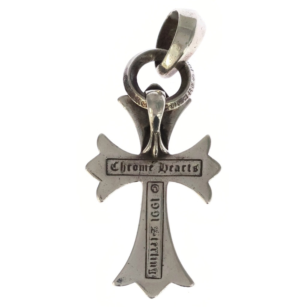 CHROME HEARTS(クロムハーツ) CH CRS SML W/BALE Wベイル スモールCHクロス ペンダントトップ シルバー BCA218