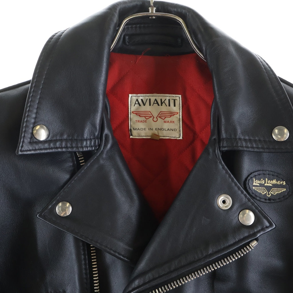 Lewis Leathers(ルイスレザー) NO391 LIGHTNING ライトニング タイトフィット ジップアップ ダブル レザージャケット ライダースジャケット ブラック