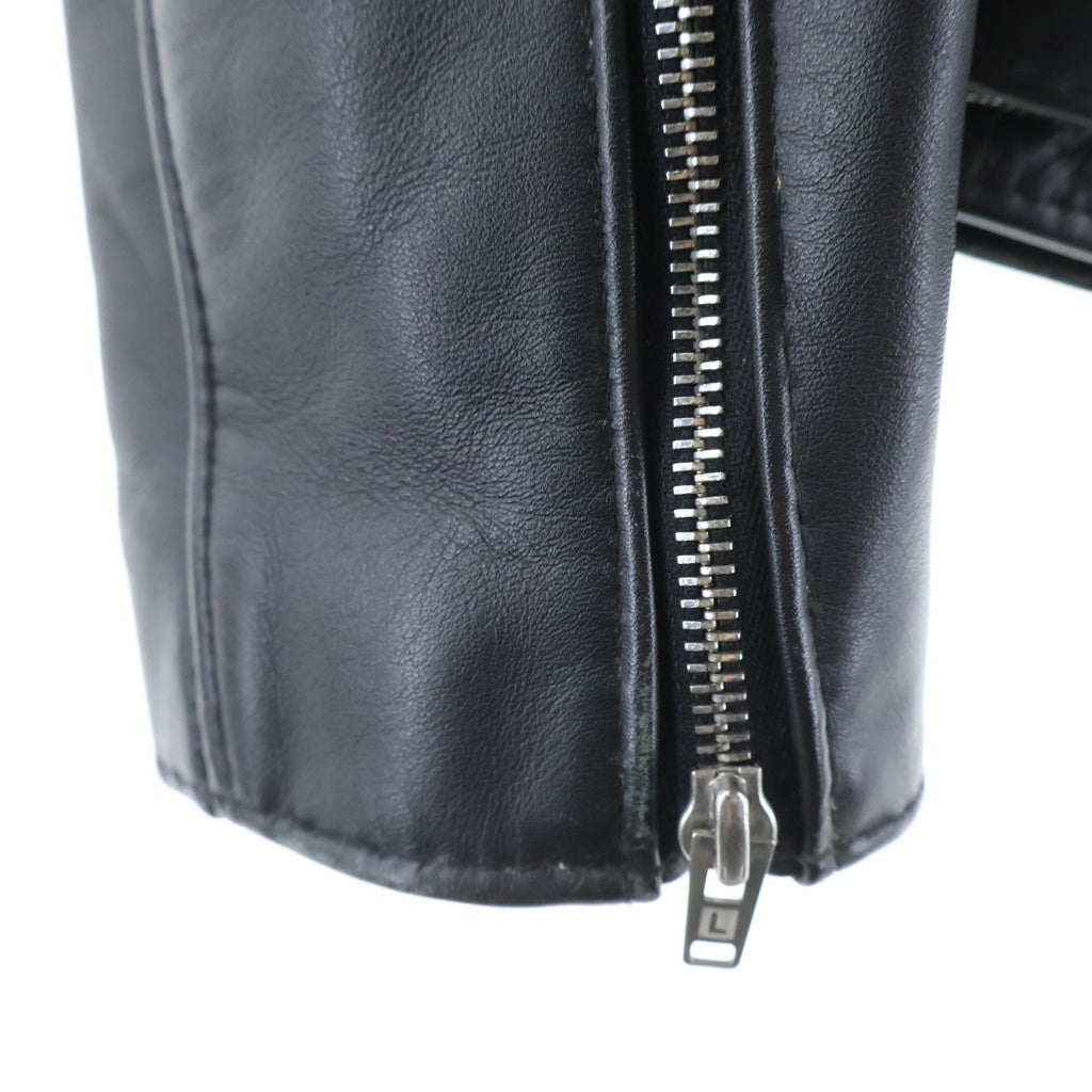 Lewis Leathers(ルイスレザー) NO391 LIGHTNING ライトニング タイトフィット ジップアップ ダブル レザージャケット ライダースジャケット ブラック