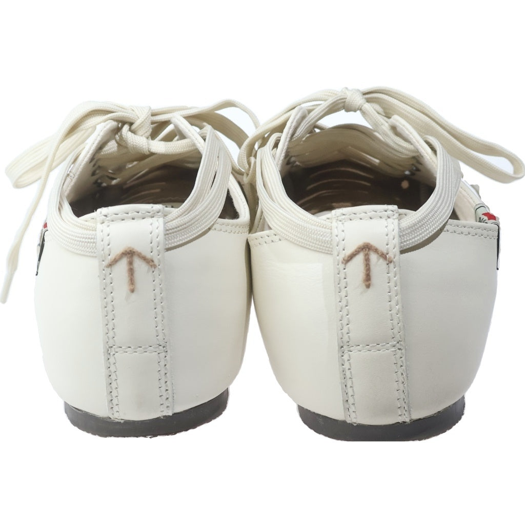 MAISON MIHARAYASUHIRO(メゾンミハラヤスヒロ) ×Nigel Cabourn Split Sneaker ナイジェルケーボン キャンバス 切替 スプリット ローカットスニーカー ホワイト/ベージュ C08FW702