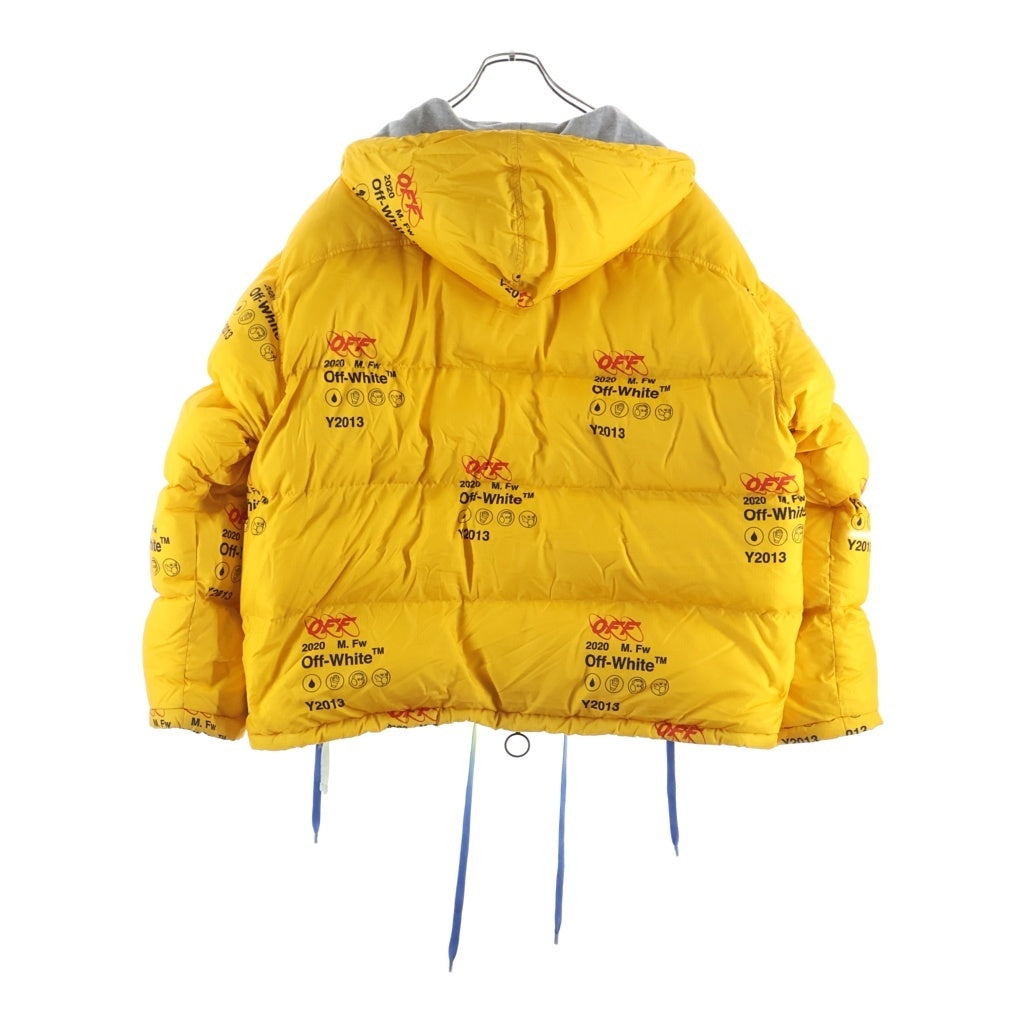 OFF-WHITE(オフホワイト) 19AW Industrial Zipped Puffer インダストリアルジップドパファージャケット 中綿 ダウンブルゾン イエロー OMED019F19F06003