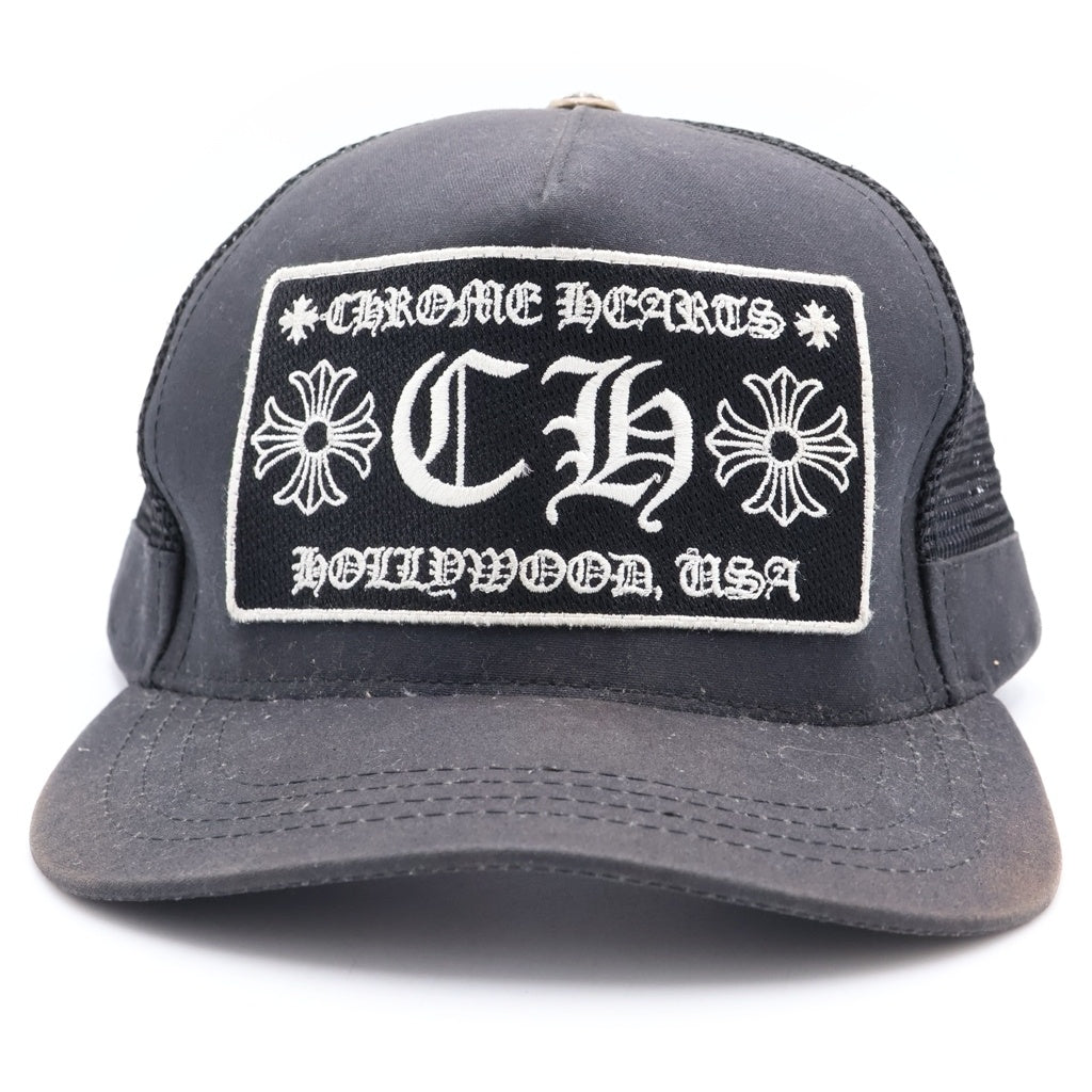 CHROME HEARTS(クロムハーツ) TRUCKER CAP CHパッチ メッシュ トラッカーキャップ 帽子 ブラック