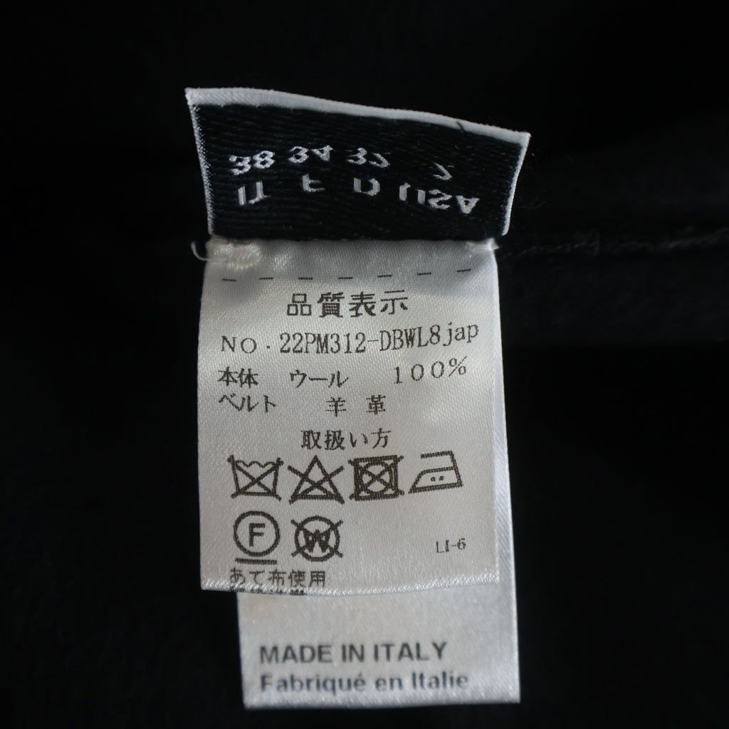 Loro Piana(ロロピアーナ) ×MANZONI24 ダブルフェイス ロングジレ ベスト ウール ネイビー 20PM115-DBM レディース