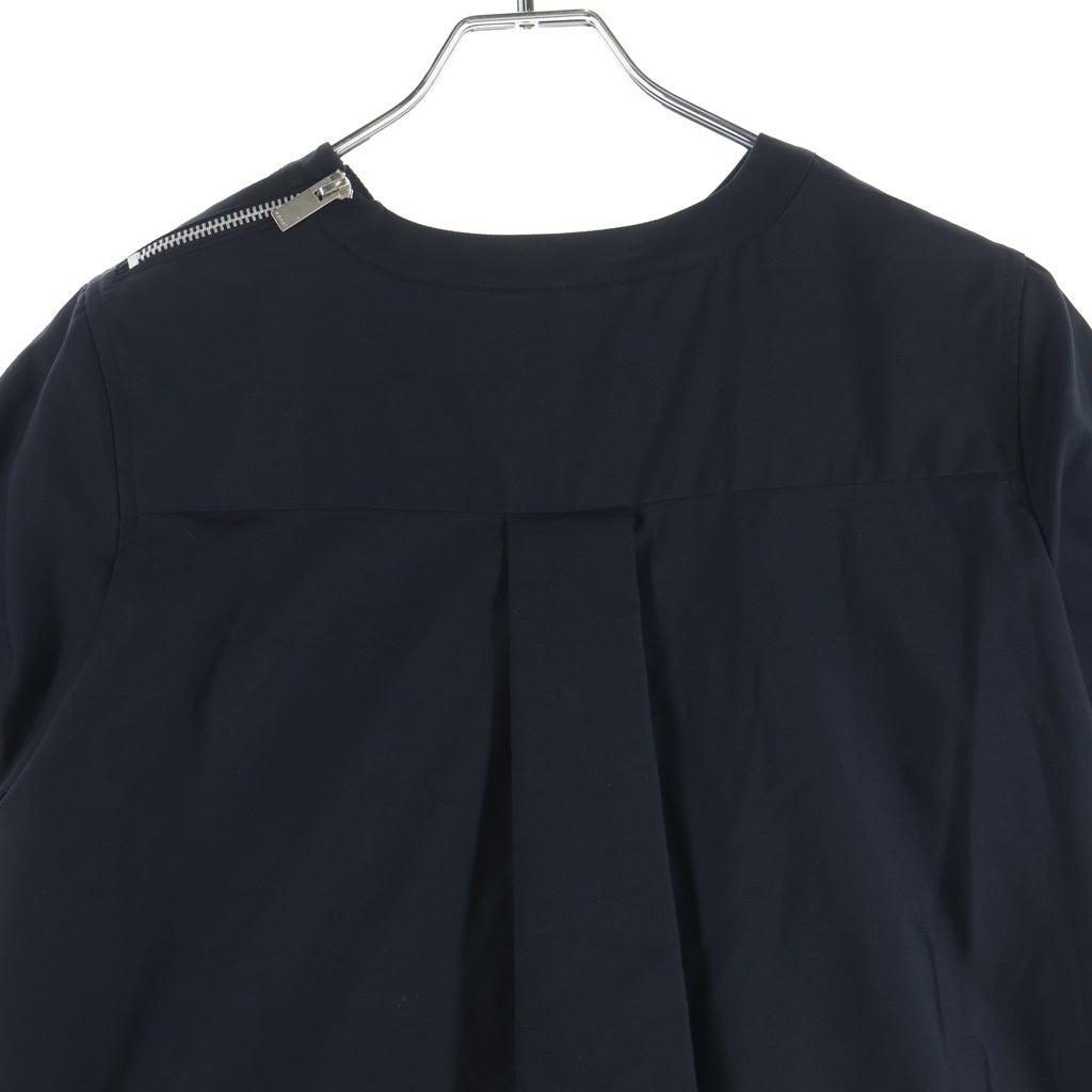 Sacai(サカイ) 17SS ドッキング プリーツ プルオーバー ワンピース ブラック 17-03187 レディース