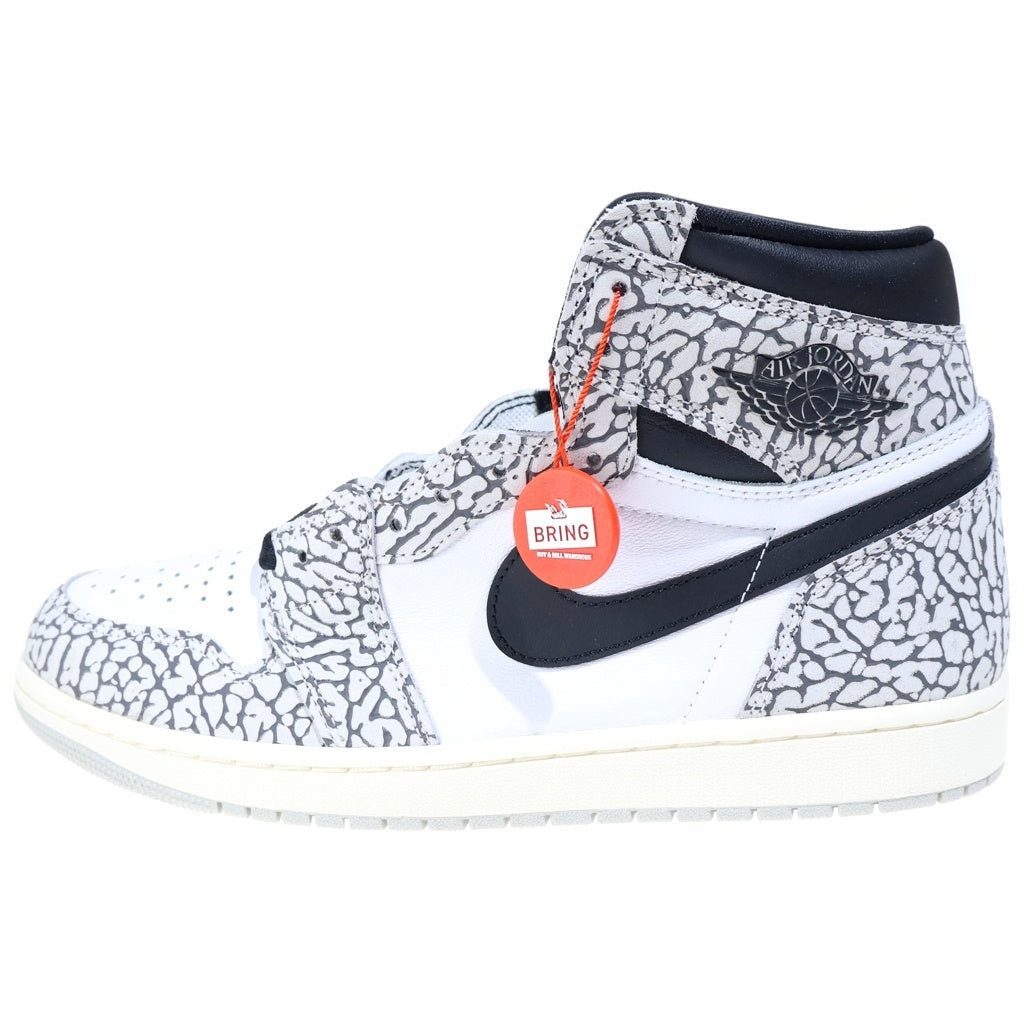 NIKE(ナイキ) AIR JORDAN 1 RETRO HIGH OG WHITE CEMENT ELEPHANT DZ5485-052 エアジョーダン1 ホワイトセメント ハイカットスニーカー ホワイト/グレー US10/28cm